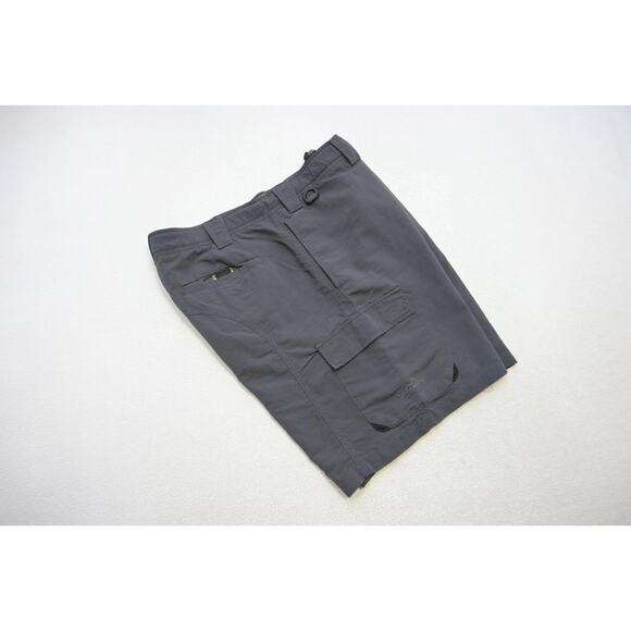 Eddie Bauer Nylon Cargo Shorts Gray Hiking Camp 9" INS Mens Size 42 - Picture 1 of 9